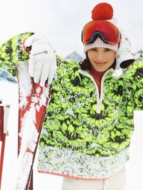 Anthropologie Fleece Three-Quarter Zip Pullover